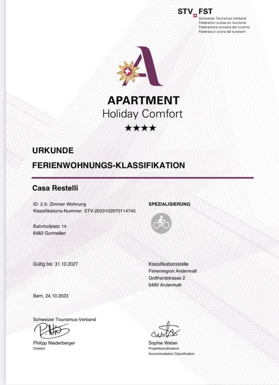 Casa Restelli Eg - Nahe Andermatt Gotthard Gurtnellen Екстериор снимка
